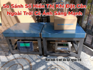 Cân ghế ngồi đồng hồ số xanh dùng được ngoài trời