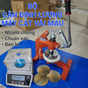 Máy Cắt Mẫu Vải Trong Ngành May kèm Cân Định Lượng Vải