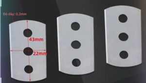 Kích thước lưỡi dao cắt vải định lượng cầm tay