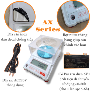 Đặc điểm nổi bật cân tiểu ly AX Series