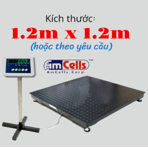 Cân Sàn Điện Tử 2 tấn 1200mmx1200mm Amcell B19W1212