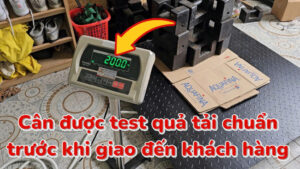 Cân sàn điện tử 2 tấn 1.2mx1.2m E218W 